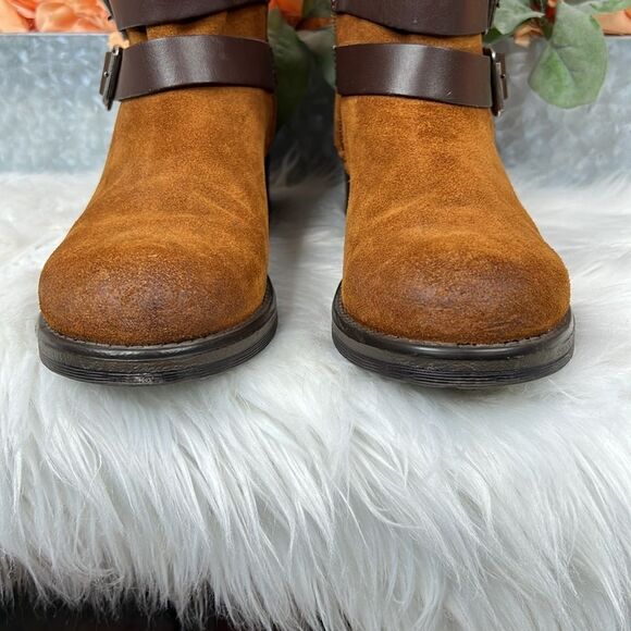 Steve Madden Dormaa Cognac Suede Boots size 9.5 - Picture 4 of 12